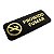 Placa Espelhada Acrílico Proibido Fumar Preto e Dourado - Imagem 1