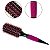 Escova de Cabelo Redonda Térmica Cerdas Duplas Rosa 33mm - Imagem 4