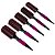Kit 5 Escova de Cabelo Térmicas Cerdas Duplas Profissional - Imagem 2