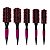 Kit 5 Escova de Cabelo Térmicas Cerdas Duplas Profissional - Imagem 1