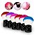 Kit 6 Mini Pincel Espanador Manicure Unha Nail Art Strass - Imagem 1