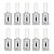Kit 10 Frascos de Vidro Reutilizável Esmalte 10ml Manicure - Imagem 3