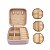 Kit 2 Mini Porta Joia Organizador Divisória Forrado Rosa - Imagem 2