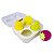 Kit 4 Esponja de Maquiagem Frutas Morango Pêra Limão Abacate - Imagem 2