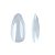 Kit 200 Unha Postiça Almond Curta Branca Transparente Nail - Imagem 5