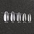 Kit 200 Unha Postiça Almond Curta Branca Transparente Nail - Imagem 2