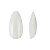 Kit 200 Unha Postiça Almond Curta Branca Transparente Nail - Imagem 4