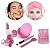 Kit 9 Itens Skin Care Esponja Pincel +Faixa Cabelo Atoalhada - Imagem 2
