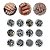 Kit 24 Glitters Prata Dourado Flocado Encapsulamento Unha - Imagem 5