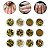 Kit 24 Glitters Prata Dourado Flocado Encapsulamento Unha - Imagem 7