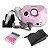 Motor Lixadeira Elétrica Porquinho Nail Drill Bivolt Rosa - Imagem 1