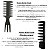 Kit 5 Pentes Profissional Cabelo Cacheado Crespo + Estojo - Imagem 5