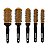 Kit 5 Escovas Cabelo Cerâmica Térmica + Bolsa Transparente - Imagem 8