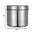 Pote Aço Inox 9cm Porta Gaze Algodão Dentista Podologia - Imagem 5