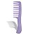 Kit 3 Tamanhos de Pente Roxo Plástico para Cabelos Penteados - Imagem 2