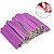 Kit 100 Mini Lixas de Unhas 8cm Descartáveis Manicure Rosa - Imagem 2