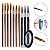 Kit 7 Pincel Unhas de Gel + 3 Pincéis Ultra Fino + Brinde - Imagem 1
