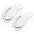 Kit 200 Chinelos EVA Branco Descartável Pedicure SPA dos Pés - Imagem 5