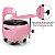 Cadeira Para Manicure Mesinha Altura Ajustável Gaveta Rosa - Imagem 3