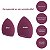 Kit 12 Esponjas Gota Chanfrada Marsala Make Cremosa Pó Base - Imagem 8