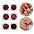 Kit 54 Glitter Pó Cromo Decorar Unhas Dourado Prata Vermelho - Imagem 4