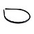 Kit 24 Tiara de Cabelo Arquinho Sem Dente Plástico 6mm Preto - Imagem 3