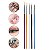Kit 5 Pincéis Coloridos Ponta Fina Nail Art Make Delineado - Imagem 3