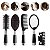 Kit 2 Escovas + 1 Pente + Presilha Cabelo + Espelho de Mão - Imagem 1