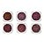 Kit 6 Pó Cromado Espelhado Nail Art Vinho Marrom + 3 Pincéis - Imagem 2