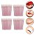 Kit 200 Aplicador Batom Gloss Maquiagem Cílios Descartável - Imagem 2