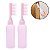 Kit 2 Pentes Frasco Aplicador de Tinta Cabelo 160ml Rosa - Imagem 2