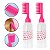 Kit 2 Pentes Frasco Aplicador de Tinta Cabelo 160ml Rosa - Imagem 1