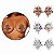 Kit 10 Pares Adesivos Autocolante Seios Carnaval Joia Strass - Imagem 5