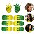 Kit 120 Presilha Cabelo Verde e Amarela Jogo Brasil Futebol - Imagem 1