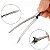 Kit 24 Presilhas Grampos Clips Bico de Pato Metal Aço Inox - Imagem 6
