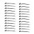 Kit 24 Presilhas Grampos Clips Bico de Pato Metal Aço Inox - Imagem 2