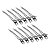 Kit 24 Presilhas Grampos Clips Bico de Pato Metal Aço Inox - Imagem 7