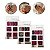 Kit 288 Unhas Postiças Inteiras Almond Coloridas Alongamento - Imagem 1