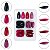 Kit 288 Unhas Postiças Inteiras Almond Coloridas Alongamento - Imagem 5