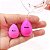 Kit Make 9 Mini Esponja Gota + 24 Mini Pincel Duas Pontas - Imagem 5