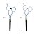 Kit 2 Tesoura Fio Navalha + 2 Tesoura Desbaste Corte Cabelo - Imagem 6
