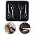 Kit 2 Tesoura Fio Navalha + 2 Tesoura Desbaste Corte Cabelo - Imagem 1