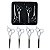 Kit 2 Tesoura Fio Navalha + 2 Tesoura Desbaste Corte Cabelo - Imagem 2
