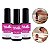 Kit 3 Top Coat Sem Cabine 10ml Selante Finalizador Brilho - Imagem 1