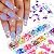 Kit 12 Borboletas Coloridas Encapsulada Decoração Unhas Gel - Imagem 1