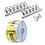 Kit 500 Molde Adesivo + 12 Presilha Metal Curvatura C 22mm - Imagem 4