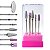 Kit 8 Brocas Tungstênio Diamantada Escovinha Disco + Suporte - Imagem 1
