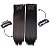 Kit 100 Presilhas Tic Tac Aplique Alongamento Marrom e Preto - Imagem 3