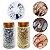 Kit 2 Pote Folhas Ouro Dourado e Prata + Disco Strass Unhas - Imagem 2