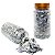 Kit 2 Pote Folhas Ouro Dourado e Prata + Disco Strass Unhas - Imagem 5